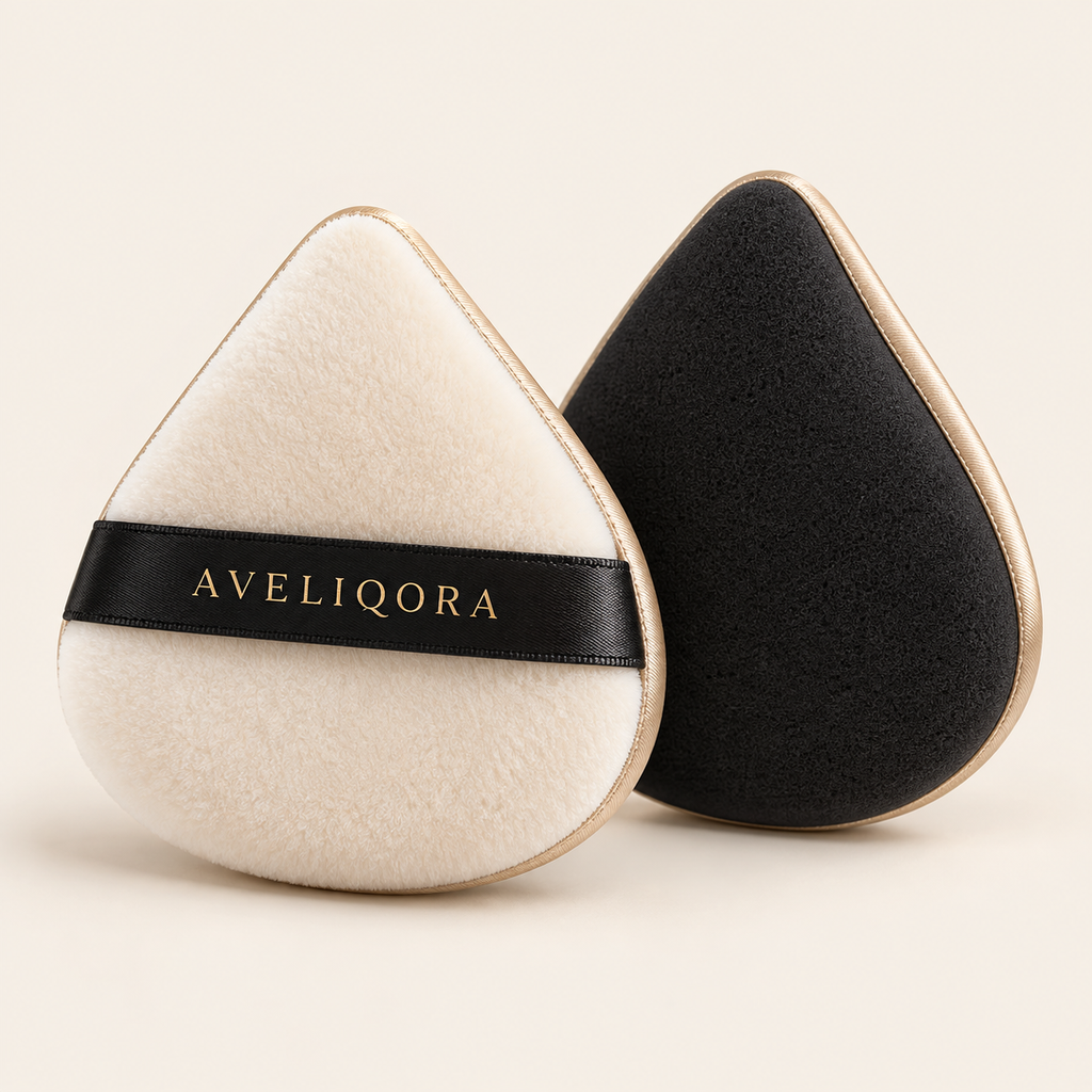 AVELIQORA Dual-Finish Makeup Puff