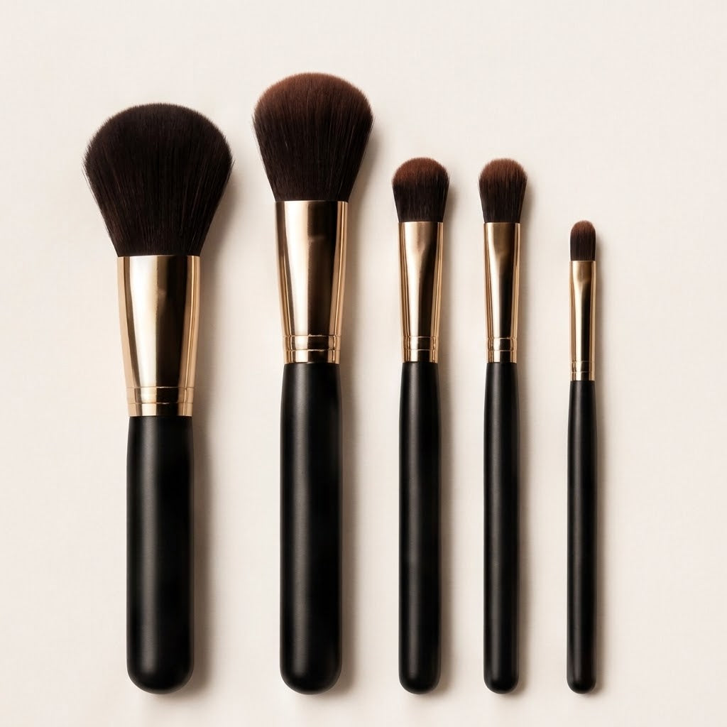 AVELIQORA Essential Artistry 5-Piece Brush Set