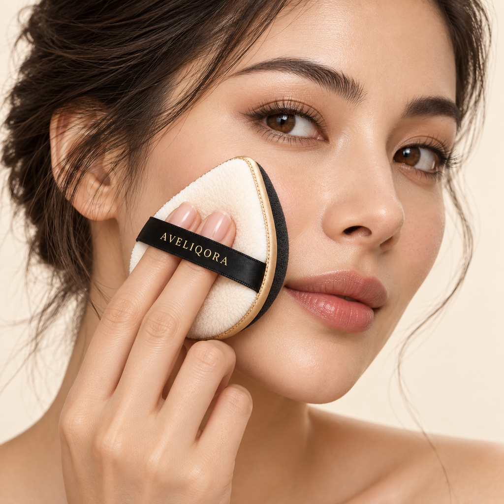 AVELIQORA Dual-Finish Makeup Puff
